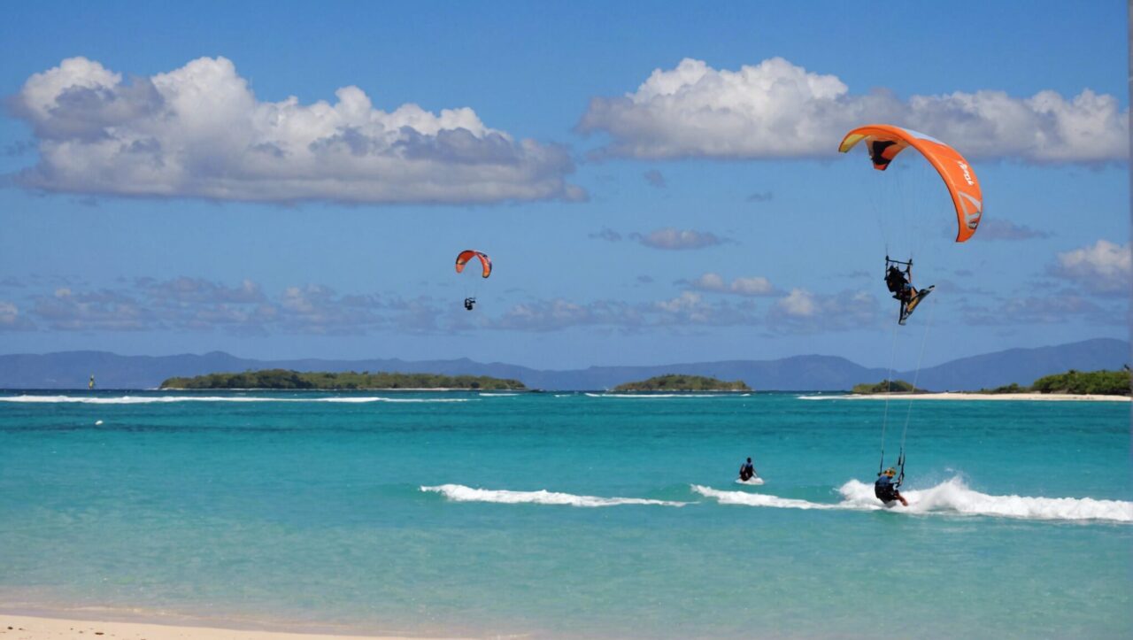 découvrez les meilleurs endroits pour pratiquer le kitesurf à l'île maurice et profitez de conditions idéales pour ce sport nautique.